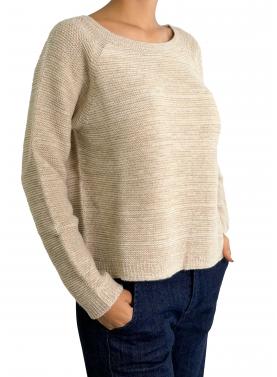 Maglione girocollo misto cashmere 